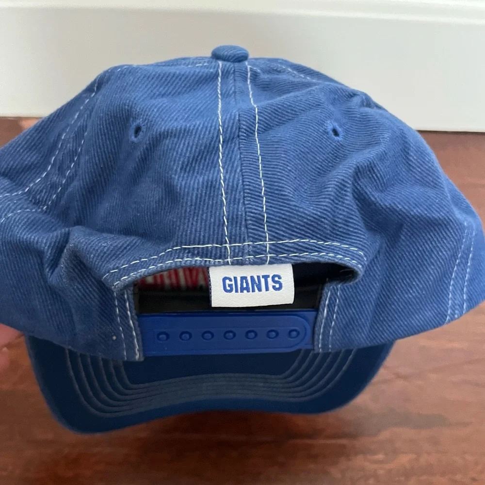 1990s New York Giants Twins Enterprise Vintage Blue Red Baseball Hat One Size